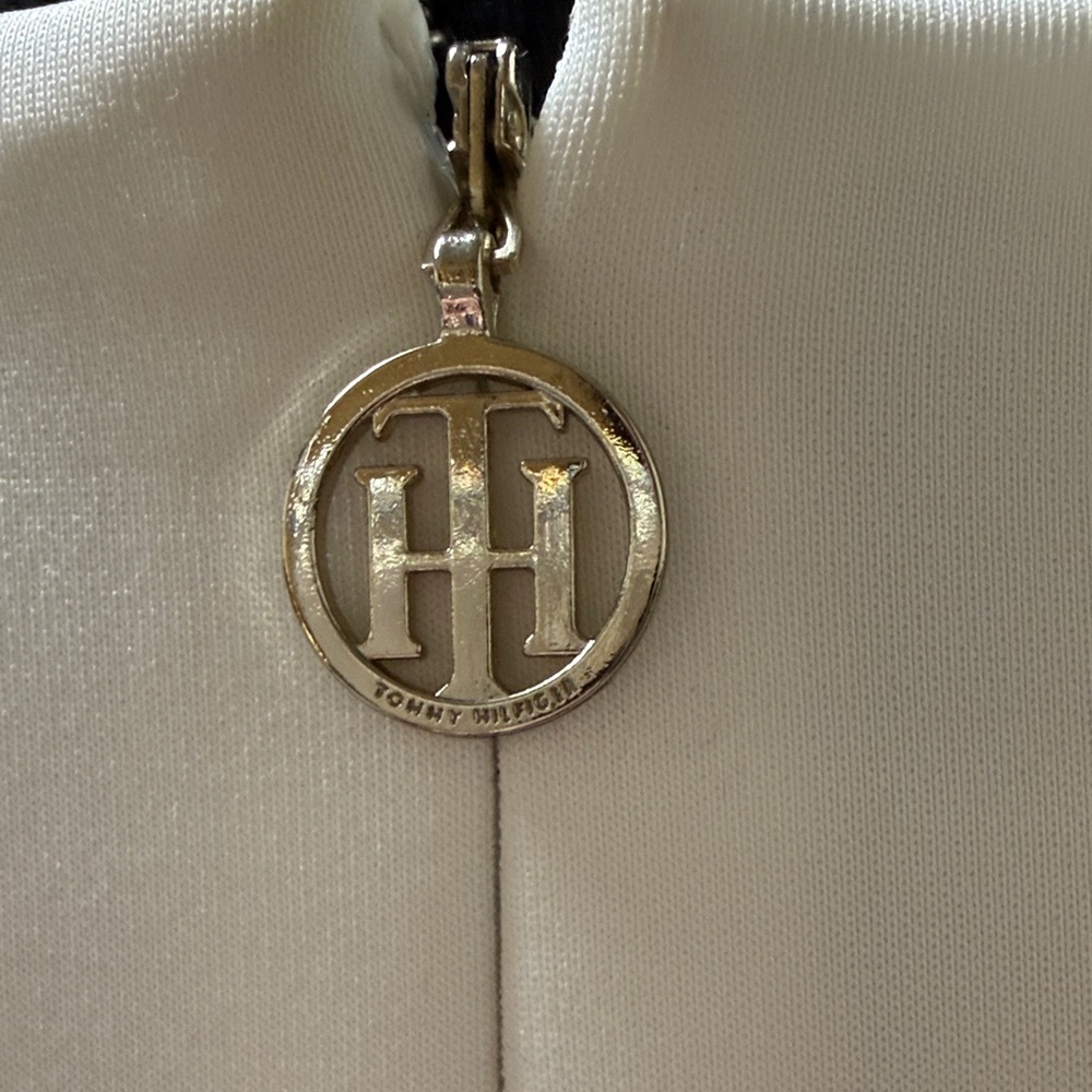 Tommy Hilfiger Cream white Ruffle Sleeve Mini Dress size 12 - Picture 4 of 6